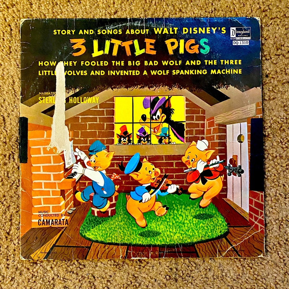 WALT DISNEY STORY AND SONGS - 3 LITTLE PIGS 1967